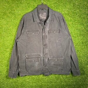 Tavik Modern Beach Culture Mens XL Black Field Jacket Utility Multi Pocket